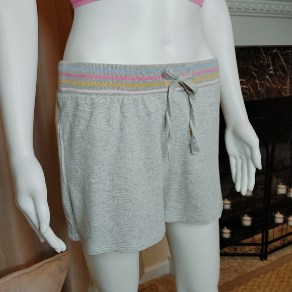 SUNDOWN BY SPLENDID HEAT PLAYA DRAWSTRING ELASTIC RIBBED WAIST SHORTS L - Picture 5 of 9